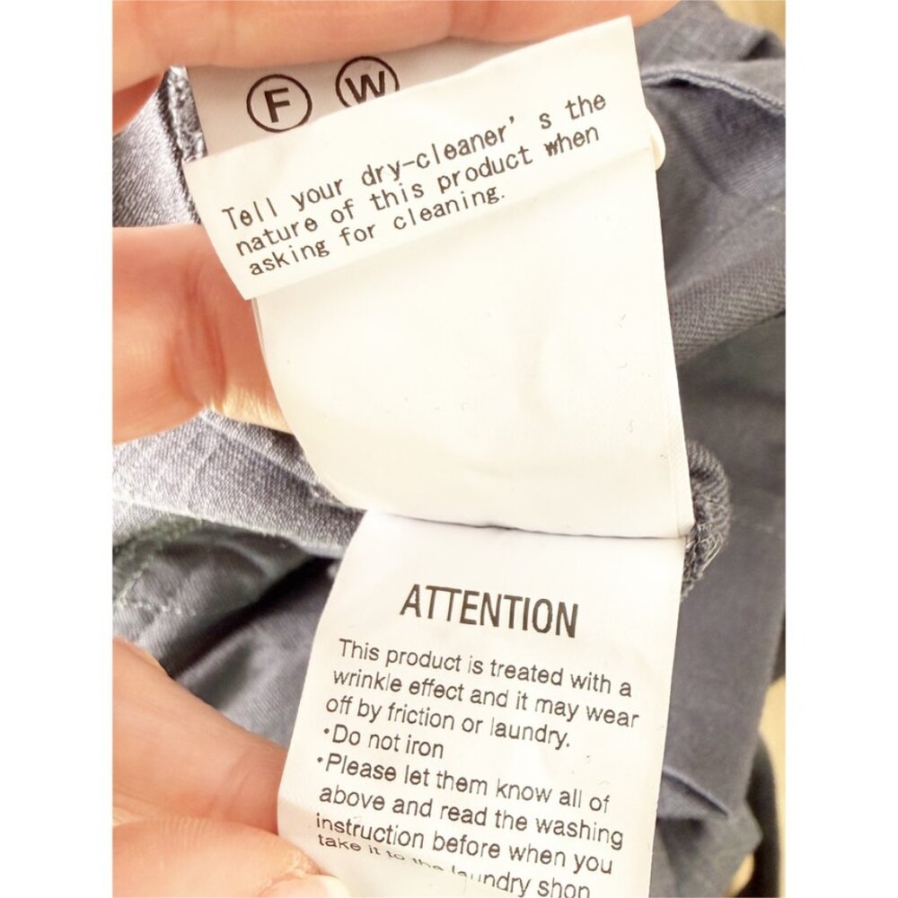 Pas de Calais Stretch Easy Drawstring Pants — Grey XS - Picture 8 of 9